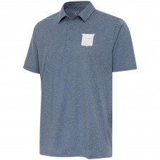 Поло New York Rangers Antigua White Logo Par 3 - Heather Navy
