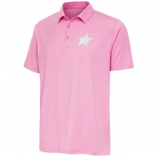 Поло Dallas Stars Antigua White Logo Par 3 - Pink