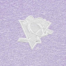 Pittsburgh Penguins Antigua White Logo Hunk Quarter-Zip Pullover - Lavender