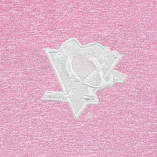 Pittsburgh Penguins Antigua White Logo Hunk Quarter-Zip Pullover - Pink