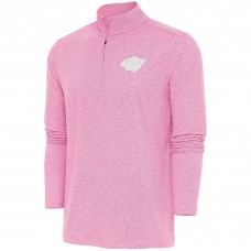 Кофта на короткой молнии Minnesota Wild Antigua White Logo Hunk - Pink