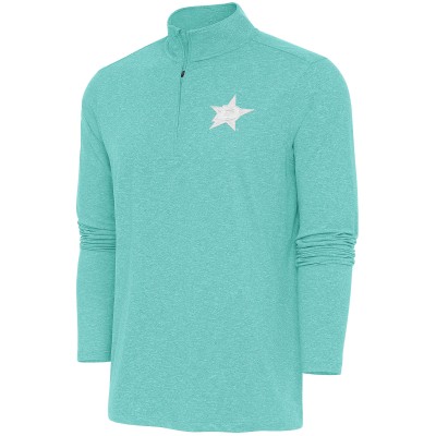 Кофта на короткой молнии Dallas Stars Antigua White Logo Hunk - Mint