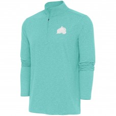 Кофта на короткой молнии Colorado Avalanche Antigua White Logo Hunk - Mint