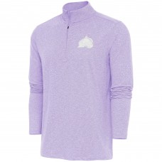 Кофта на короткой молнии Colorado Avalanche Antigua White Logo Hunk - Lavender