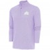 Кофта на короткой молнии Colorado Avalanche Antigua White Logo Hunk - Lavender