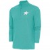 Кофта на короткой молнии Dallas Stars Antigua White Logo Hunk - Heather Aqua