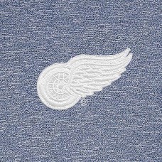 Detroit Red Wings Antigua White Logo Hunk Quarter-Zip Pullover - Heather Navy