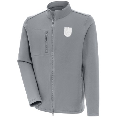 Кофта на молнии Vegas Golden Knights Antigua White Logo Objection - Gray