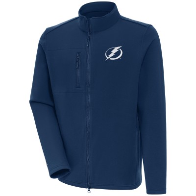 Кофта на молнии Tampa Bay Lightning Antigua White Logo Objection - Navy