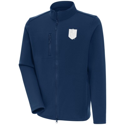 Кофта на молнии Vegas Golden Knights Antigua Navy White Logo Objection