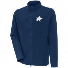 Кофта на молнии Dallas Stars Antigua White Logo Objection - Navy