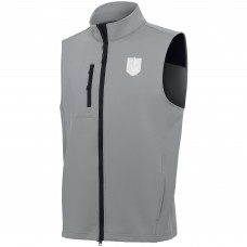 Vegas Golden Knights Antigua Gray White Logo Demand Full-Zip Vest Vegas Golden Knights Antigua Gray White Logo Demand Full-Zip Vest