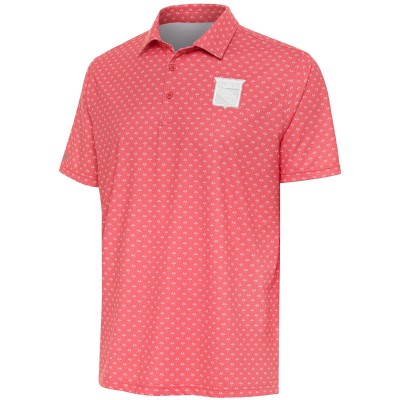 Поло New York Rangers Antigua White Logo Kona - Coral