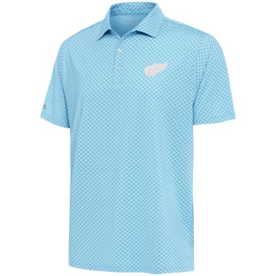 Поло Detroit Red Wings Antigua White Logo Dawdle - Blue