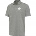 Поло Dallas Stars Antigua White Logo Flicker - Heather Gray