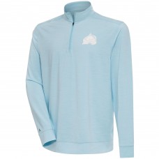 Кофта на короткой молнии Colorado Avalanche Antigua White Logo Bright - Powder Blue