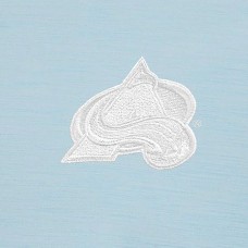 Кофта на короткой молнии Colorado Avalanche Antigua White Logo Bright - Powder Blue