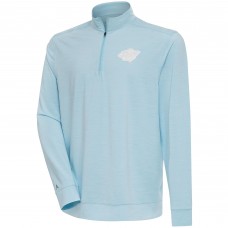 Кофта на короткой молнии Minnesota Wild Antigua White Logo Bright - Powder Blue