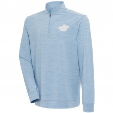 Кофта на короткой молнии Minnesota Wild Antigua White Logo Bright - Light Blue