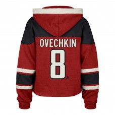 Толстовка Женская Washington Capitals Alexander Ovechkin 47 Red Superior Lacer Cropped