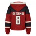 Толстовка Женская Washington Capitals Alexander Ovechkin 47 Red Superior Lacer Cropped