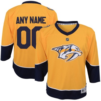 Детская именная джерси Nashville Predators Youth Home Replica - Gold