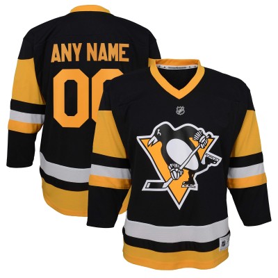 Детская именная джерси Pittsburgh Penguins Youth Home Replica - Black