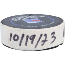 Шайба с игры Adam Fox New York Rangers Autographed Fanatics Authentic from October 19, 2023 vs. Nashville Predators Шайба с игры Adam Fox New York Rangers Autographed Fanatics Authentic from October 19, 2023 vs. Nashville Predators