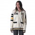 Unisex Pittsburgh Penguins The Wild Collective Cream Jacquard Full-Zip Sweater