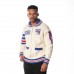 Unisex New York Rangers The Wild Collective Cream Jacquard Full-Zip Sweater