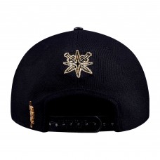 Бейсболка Vegas Golden Knights Pro Standard Black Metallic Logo Pinch Front