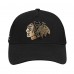Бейсболка Chicago Blackhawks Pro Standard Metallic Logo Pinch Front - Black