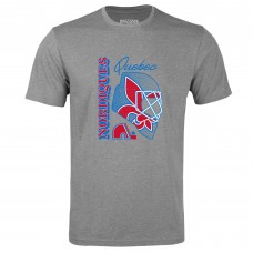 Футболка Quebec Nordiques Levelwear Gray Retro Richmond Netminder