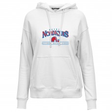 Толстовка Женская Quebec Nordiques Levelwear White Retro Adorn Spellout