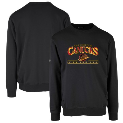 Vancouver Canucks Levelwear Black Retro Zane Sweatshirt