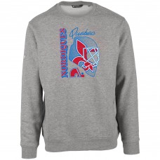 Кофта Quebec Nordiques Levelwear Heather Gray Retro Zane Netminder
