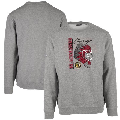 Кофта Chicago Blackhawks Levelwear Retro Zane Netminder -  Heather Gray