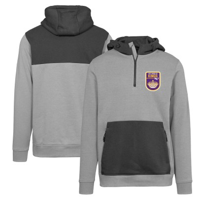 Толстовка Los Angeles Kings Levelwear Retro Chicane Quarter-Zip - Gray