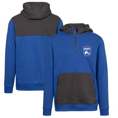 Толстовка Quebec Nordiques Levelwear Royal Retro Chicane Quarter-Zip