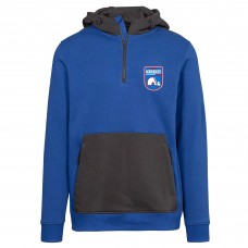 Толстовка Quebec Nordiques Levelwear Royal Retro Chicane Quarter-Zip