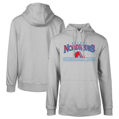 Толстовка Quebec Nordiques Levelwear Gray Retro Podium Spellout