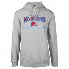 Толстовка Quebec Nordiques Levelwear Gray Retro Podium Spellout