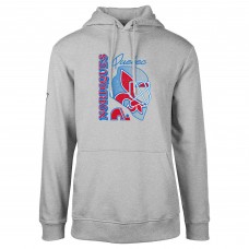 Толстовка Quebec Nordiques Levelwear Heather Gray Retro Podium Netminder