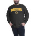Свитшот Boston Bruins David Pastrnak Profile Black Big & Tall Name & Number Thermal Pullover