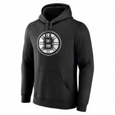 Boston Bruins Black Personalized Name & Number Monochrome Pullover Hoodie