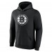 Boston Bruins Black Personalized Name & Number Monochrome Pullover Hoodie