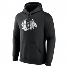 Толстовка Chicago Blackhawks Personalized Name & Number Monochrome - Black