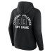 Colorado Avalanche Black Personalized Name & Number Monochrome Pullover Hoodie