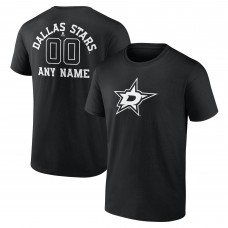Футболка Dallas Stars Personalized Name & Number Monochrome - Black