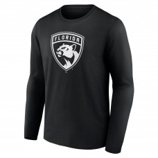 Именная футболка с длинным рукавом Florida Panthers Monochrome - Black